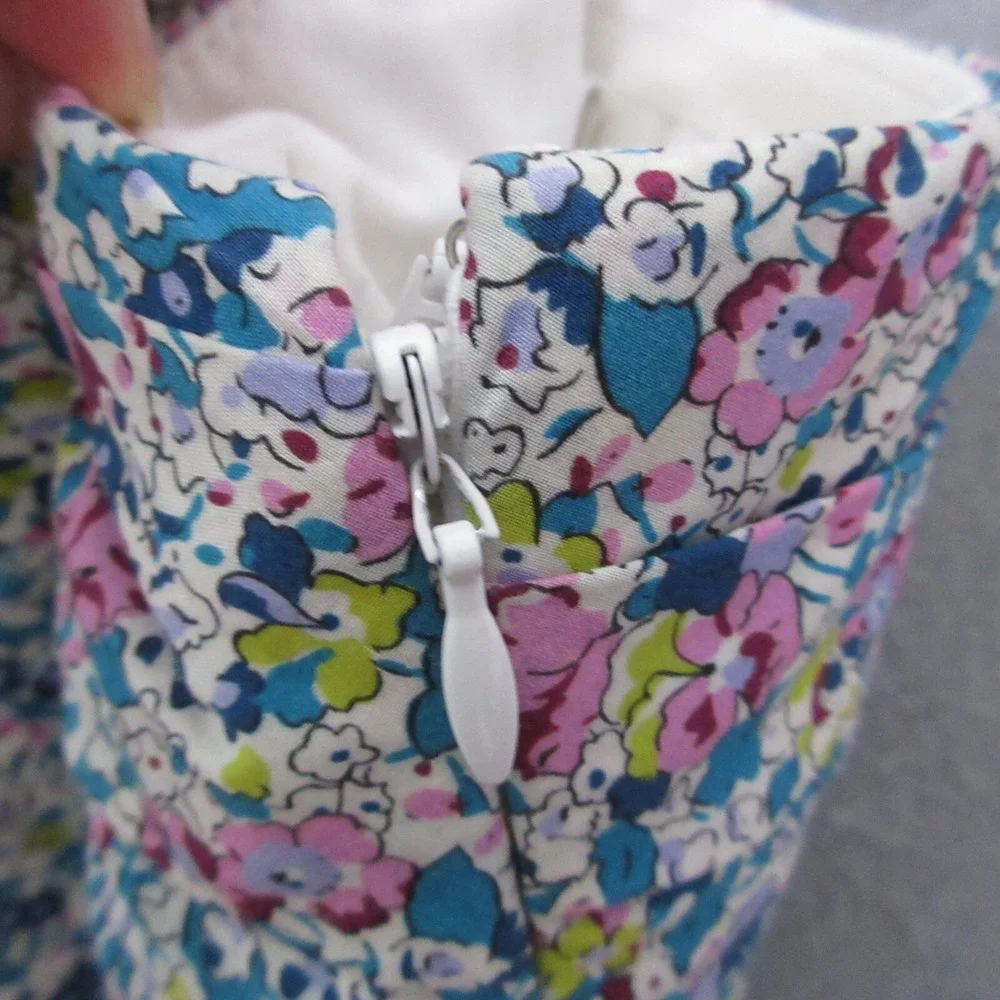 J Crew Liberty Fabric‎ Dress 2 Floral Claire-Aude One Shoulder Bow Sheath Garden